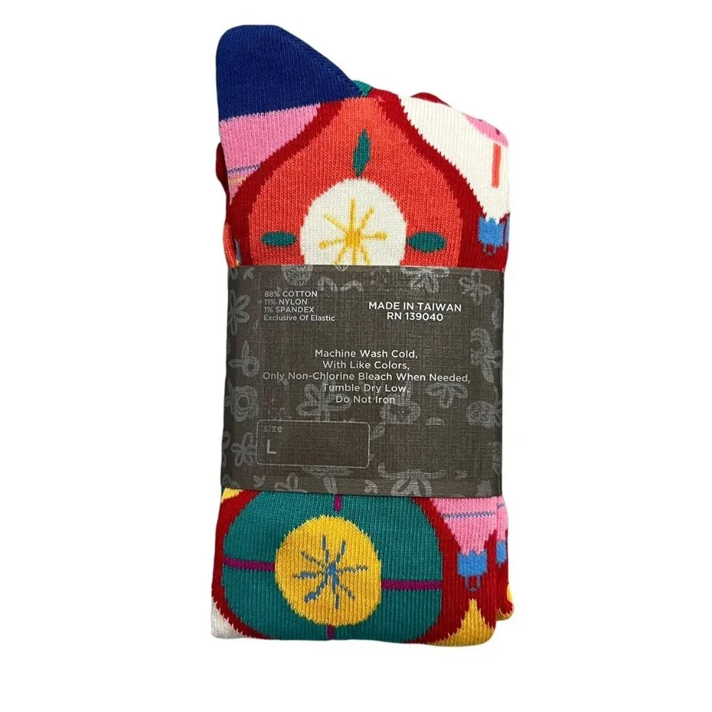 NEW Matilda Jane Sz L Moments With You Ornamental Socks